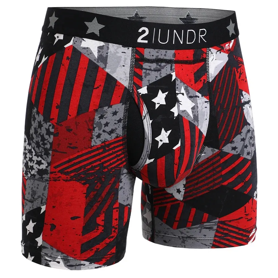 '2UNDR' Men's Swing Shift 6" Boxer Brief - Freedom 2