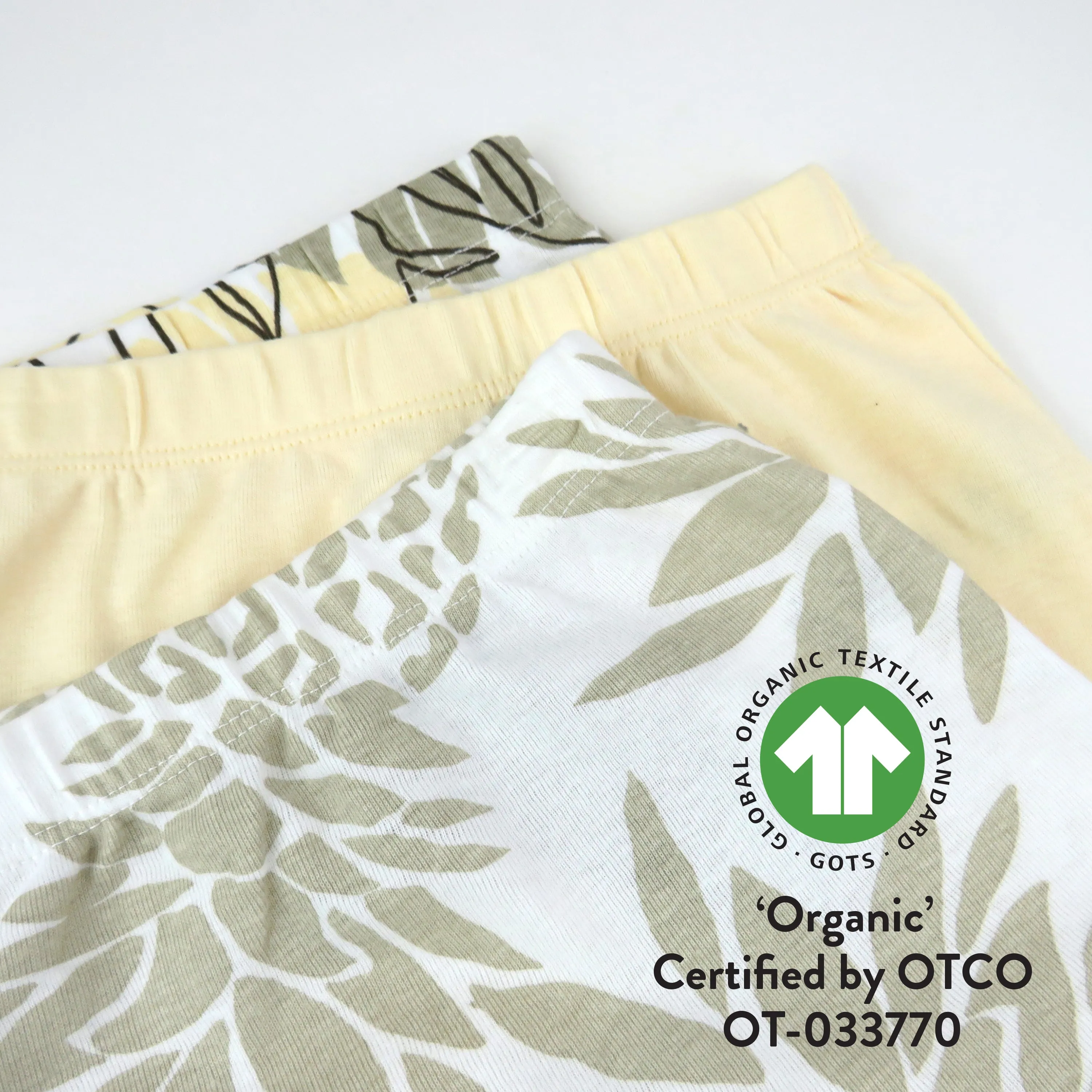 3-Pack Organic Cotton Footed Pants