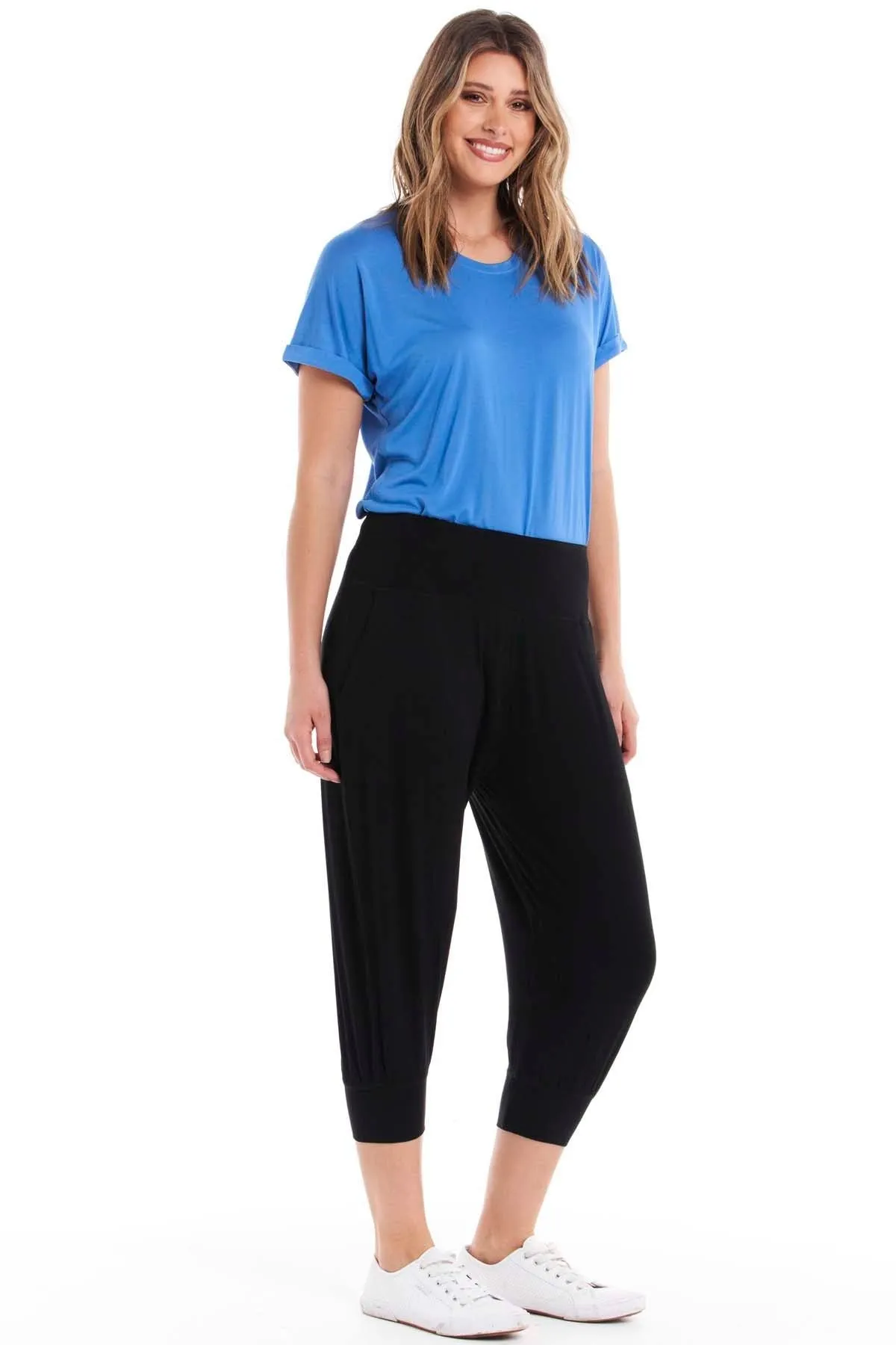 Betty Basics Michelle Harem Jogger in Black