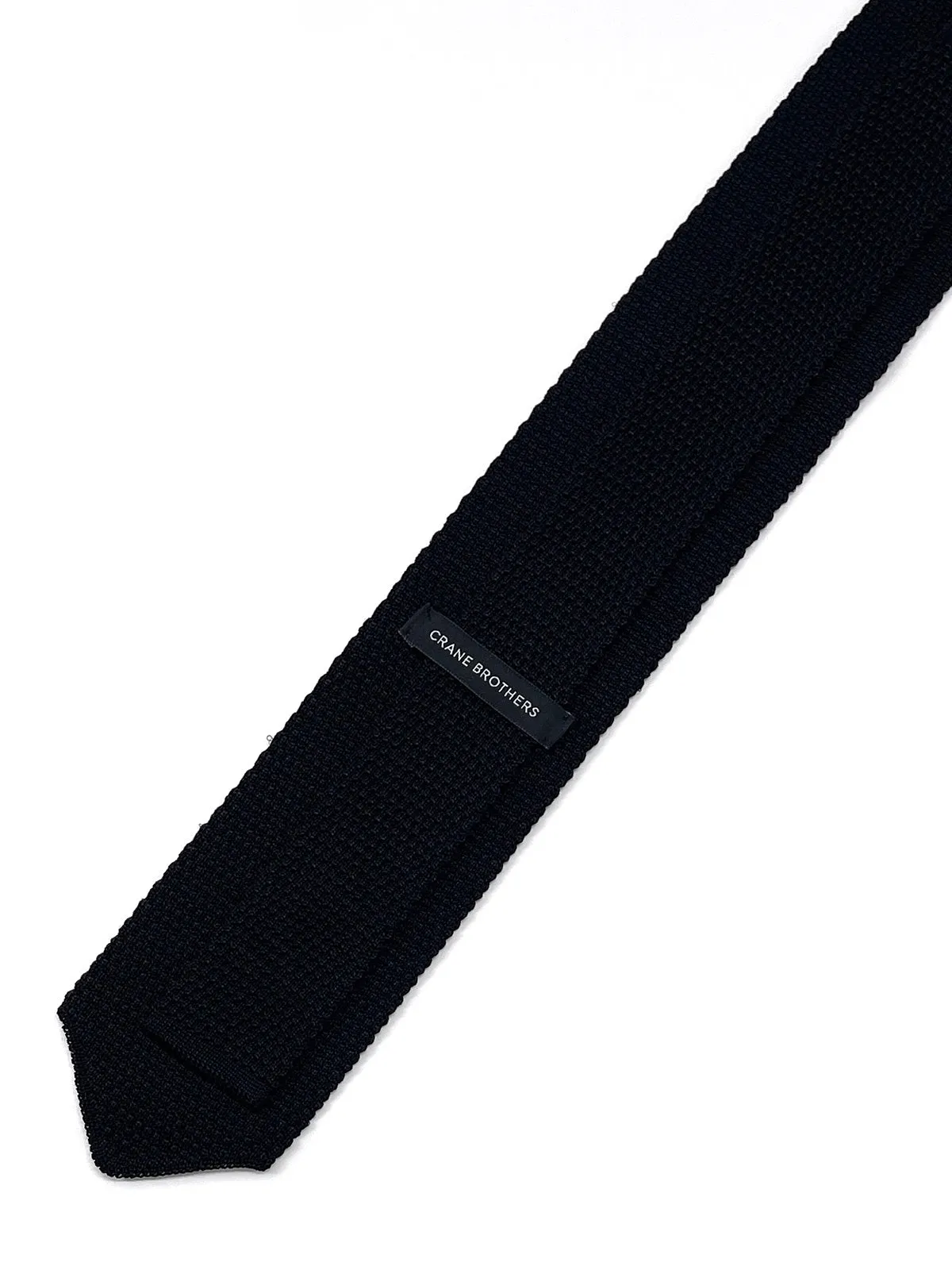 Black Knitted Silk Tie