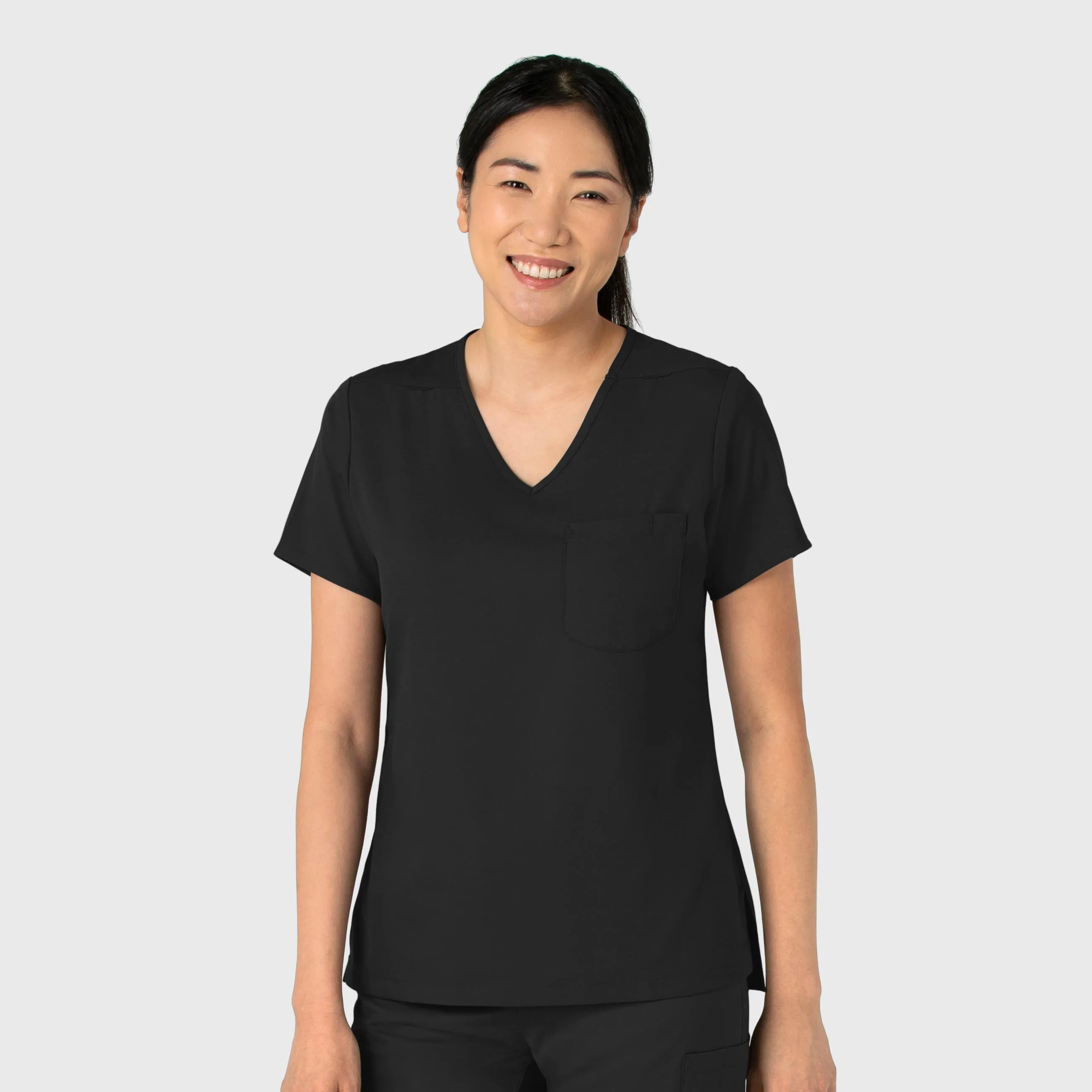 Boundless Women's Tuck-In Scrub Top - Black