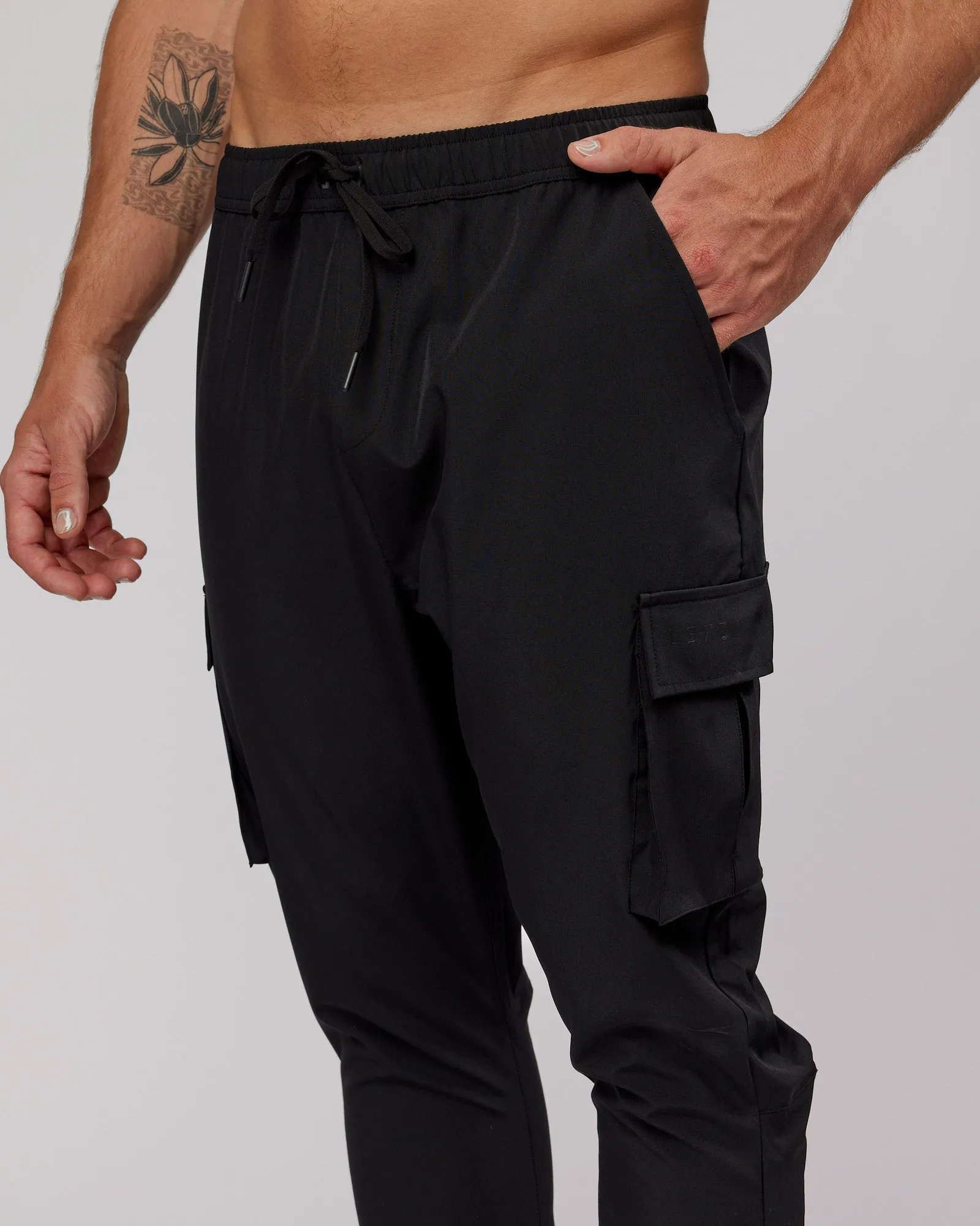 Energy Stretch Performance Cargo Joggers - Black