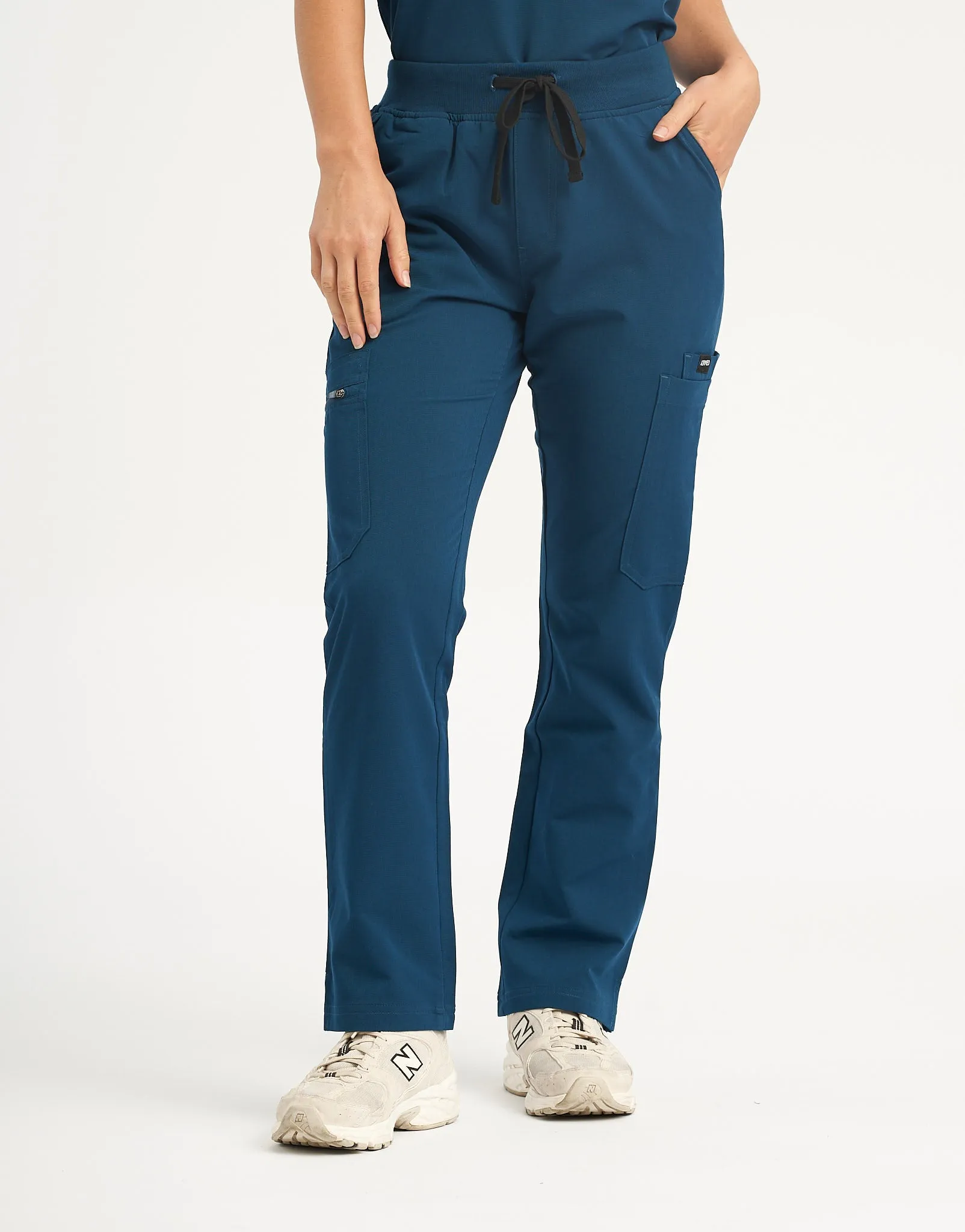 Essential Multi-Pocket Scrub Pants - Gibraltar Blue