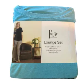 Felina 2 Piece Soft Knit Lounge Set Shirt Pants Small