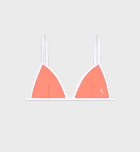 Kate Bikini Top - Cotton Candy/White