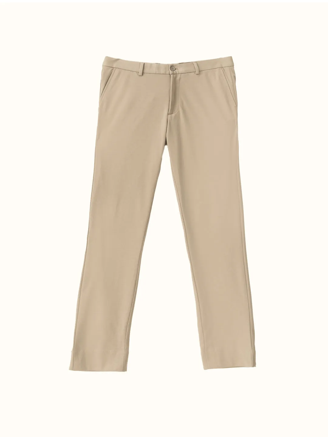 Peanut Brown Power-Stretch Pants