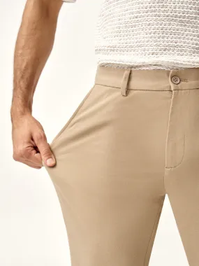 Peanut Brown Power-Stretch Pants