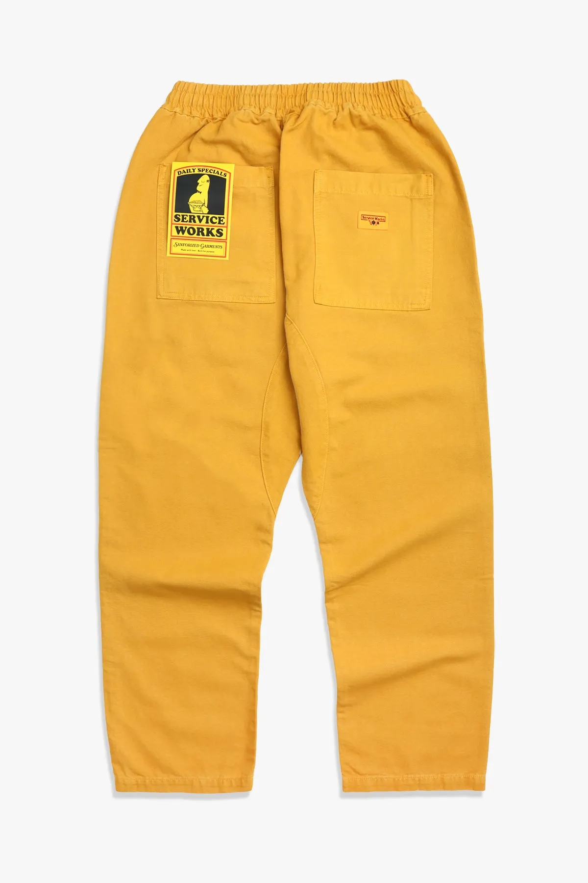 Service Works Gold Canvas Chef Pants