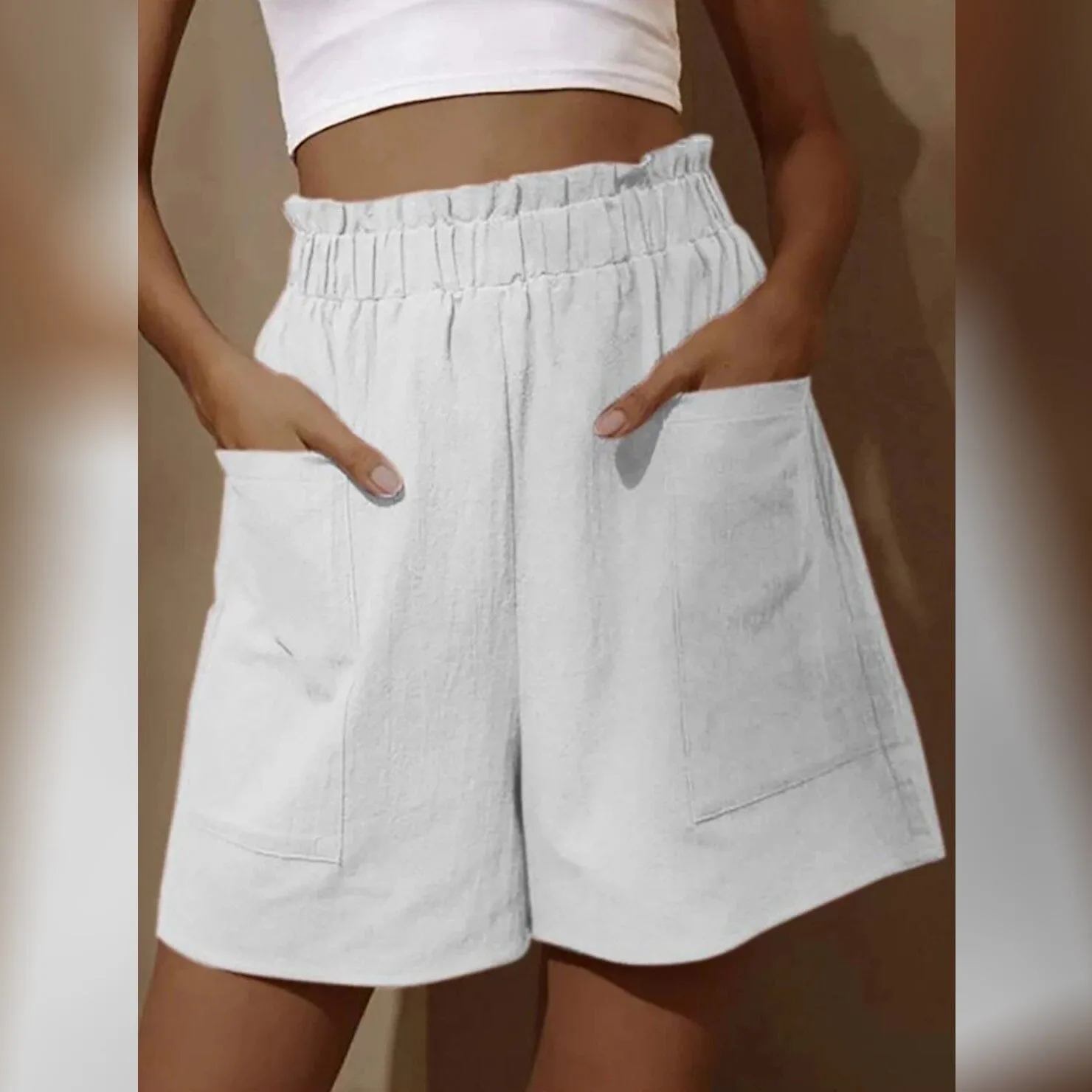 Women's Basic Essential Casual/Sporty Wide Leg Bermuda Shorts